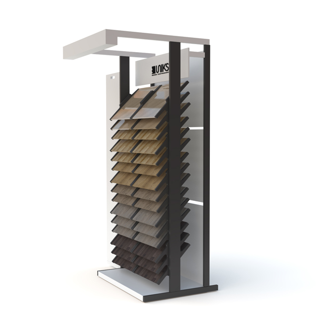 Waterfall -style floor rack