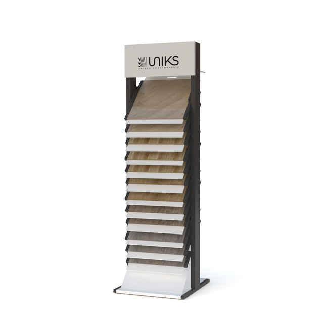 Waterfall -style floor rack