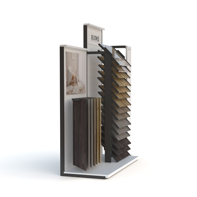 Waterfall -style floor rack