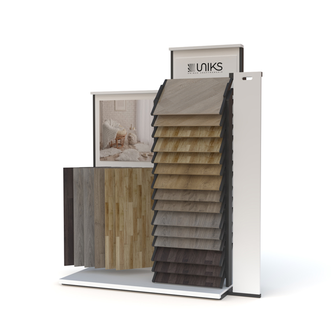 Waterfall -style floor rack